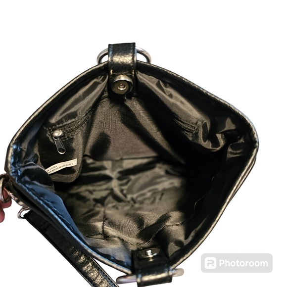 Black Faux Leather Clutch/Purse - Picture 3 of 3